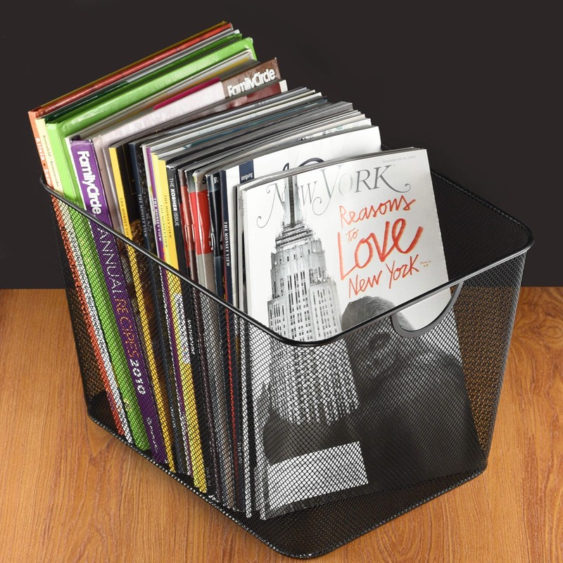 YBM Home Wire Mesh Kitchen Storage Basket Organizer for Organizing