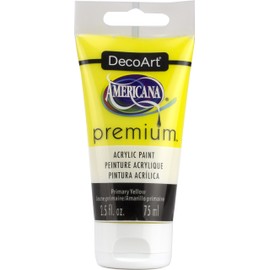 Premium Acrylics Primary Yellow Artist Paint, Acrylic, 3.8 x 3.8 x 13.7 cm