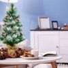 GYMAX 2FT Artificial Christmas Tree, Mini Tabletop Christmas Tree with