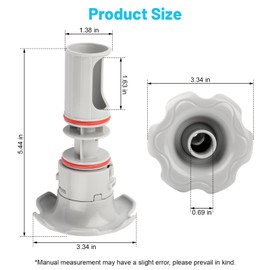 XT P07586 Hot Tub Jet Cluster Nozzle, for Lay-Z-SPA Inflatable Spa