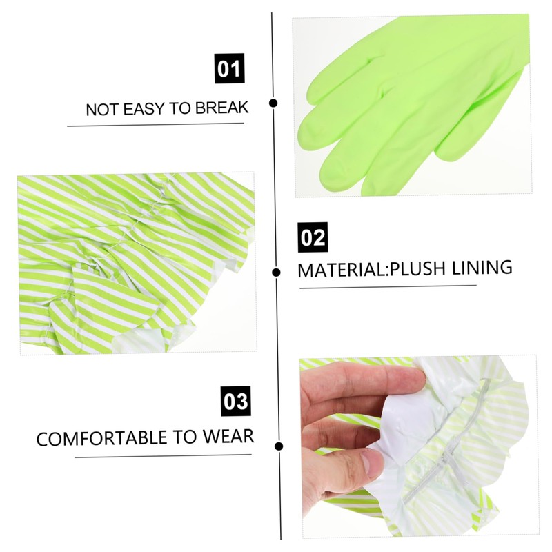 KOMBIUDA 1 Pair Winter Dish Washing Gloves with Thermal Lining