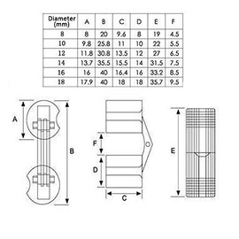 TOOLSTAR Barrel Hinge, 180° Opening Angle, Brass Hidden Hinge, Invisible Barrel Hinge for DIY Jewelry Box, Cabinet, Gift Box (10mm, 4pcs)
