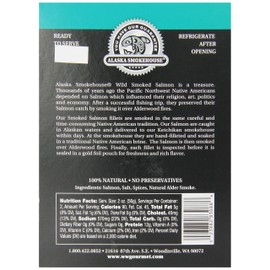 Alaska Smokehouse Smoked Salmon, Pepper Garlic, 4 Ounce Gift Box