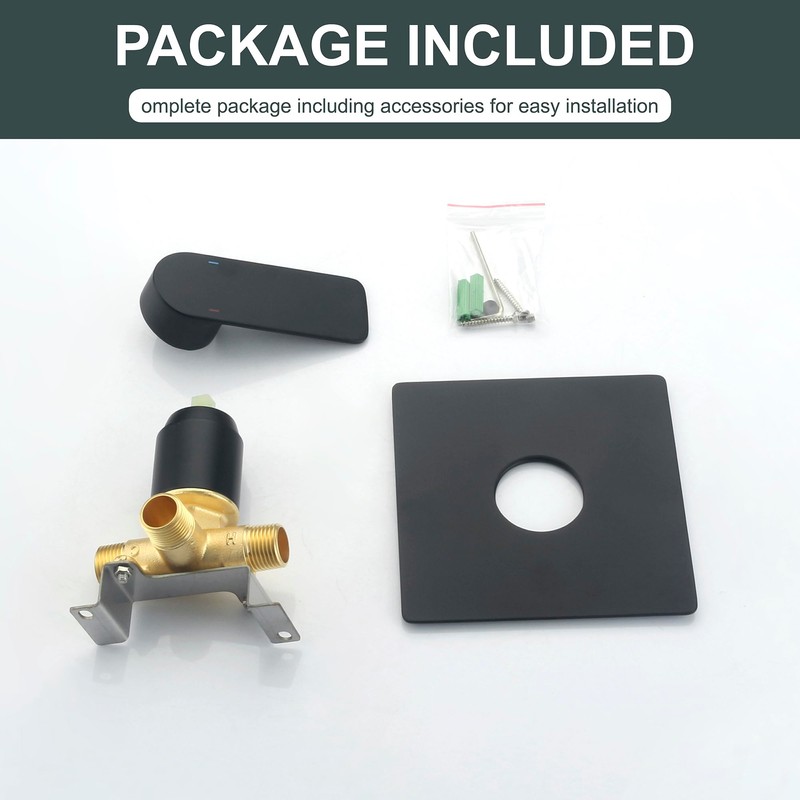 DEOLER Bathroom Shower Handle Valve Wall Mounted Shower Mixer Valves