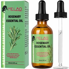 Rosemary Oil for Hair Growth, Rosemary Hair Care Essential Oil Is Smooth and Anti-frizzy, Infused Biotin, Improves Perm and Dyeing, and Helps with Dry Hair, Scalp Hair Oil for All Hair Types 60ml