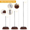 Broom and Dustpan Set with Long Handle, Heavy Duty Broom