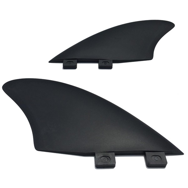 Archnote Twin Fin 2 Fin Surfboard Universal FCS K2 TWIN KEEL Short Board Mid-Length Black Black Set of 2