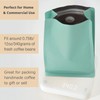 50 Pieces 0.75 LB Blue Green Coffee Bags with Aluminum