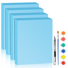 LuckyFoam Blue 4 Pack 15x12x2 inch Foam Sheets 2 Inch Thick Polystyrene Rectangles XPS Foam Board Craft for Insulating DIY Modeling Art Supplies