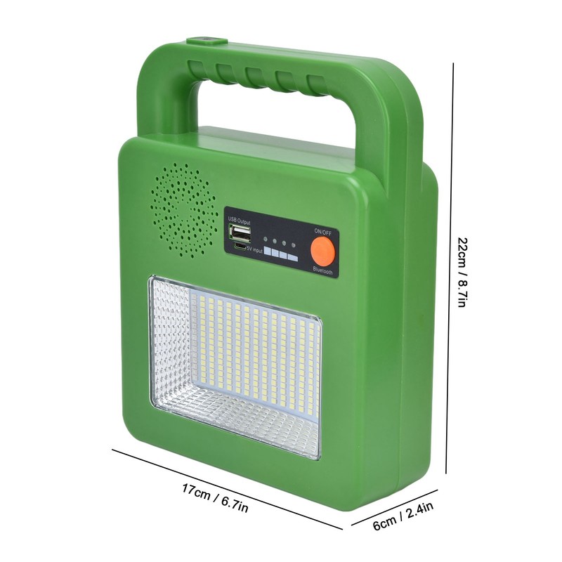 LED Flashlight with Bluetooth Speaker 5 Mode Emergency Flashlight Solar