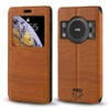 Shantime Viewable Window Leather Flip Case Compatible with AGM H5