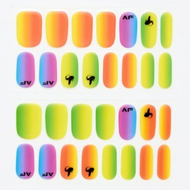 Foxology Vegan And Cruelty Free Semi Cured Gel Nail Strip Kit Includes 30 Nail Strips, Alcohol Free Nourishing Prep Pad, A Gel Top Coat, A Wooden Cuticle Stick, Nail File - COTTON CANDY