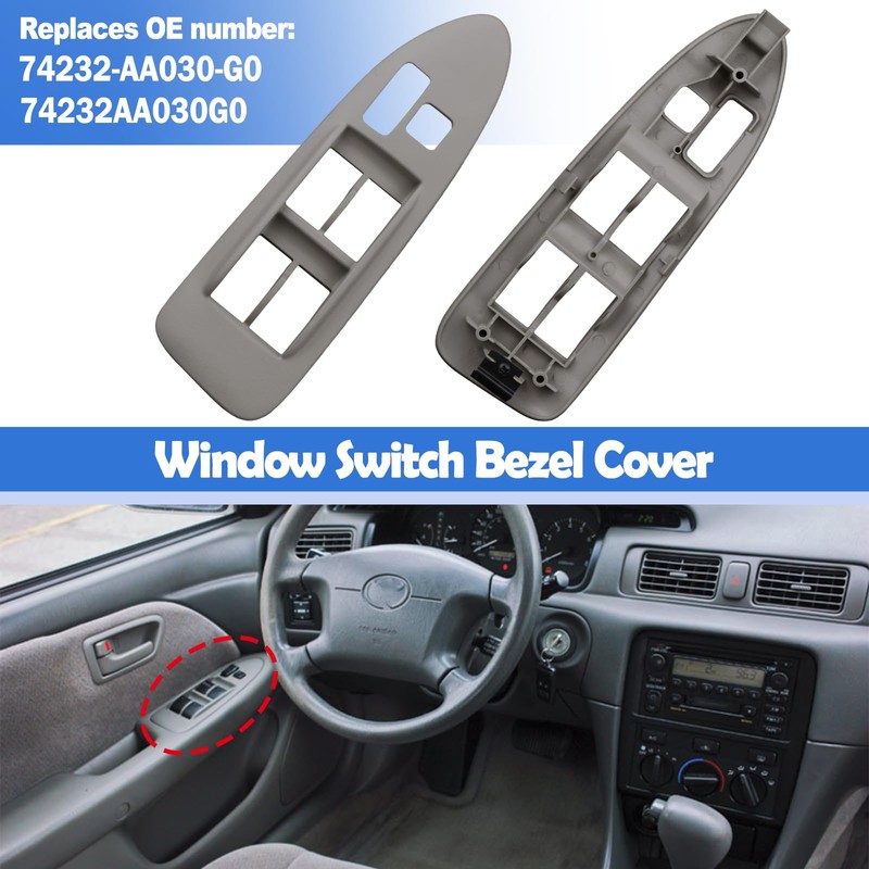 Osompar Window Switch Bezel Panel Front Driver Side Compatible with