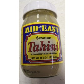 Mid East Tahini baste Tahini sauce  Mid East Tahini Sesame Butter 16 Oz 1Lb Jar