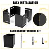 Post Base Protectors,Adjustable(Range 3.3-6 in) Protects Wood Post for Decks,Wood