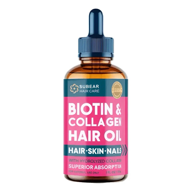 Aceite Reparador Cabello Piel Uñas Con Colágeno Biotina 30ml