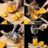 KYACHITOS Large Lemon Squeezer, 304 Stainless Steel Citrus Juicer, Heavy