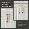 FURFITT 10 Pack Antique Brass Cabinet Handles 5 Inch/128mm Hole