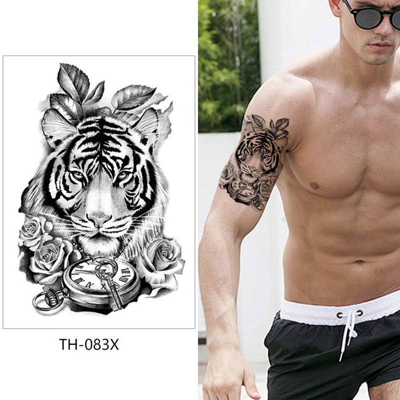 Tiger Tattoos Arm Upper Arm Tattoos Animal Tattoos Fake Tattoos