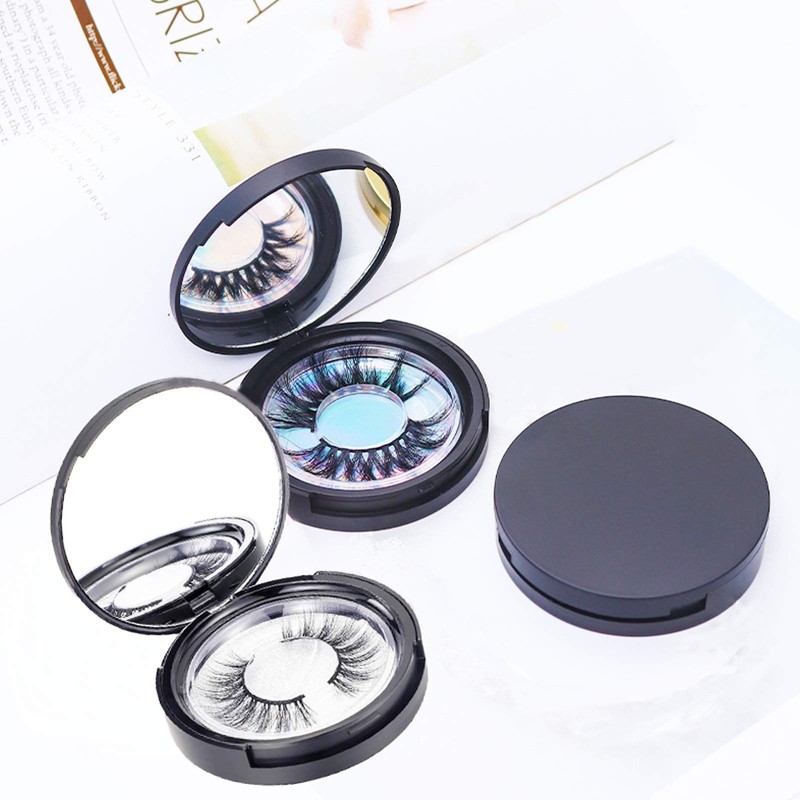 SHEYNIAN 3 Pack Eyelash Storage Case Holder with Mirrow, Empty