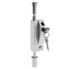 Sliding Patio Door Lock with 2 Keys,Keyed with Bolt Lock,Silver