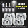 QULOOX 4pcs Fit Pontiac Firebird Trans AM 1977-1981 4x6" LED