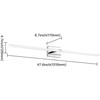ZUZITO Modern Bathroom Vanity Light 48 inch, 32W Dimmable 5CCT