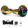 GlareWheel M3 Hoverboard LED Light Bluetooth Chrome Gold