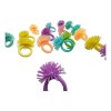 100 Anillos Erizo Juguete Niña Suelto 3cm Multicolor