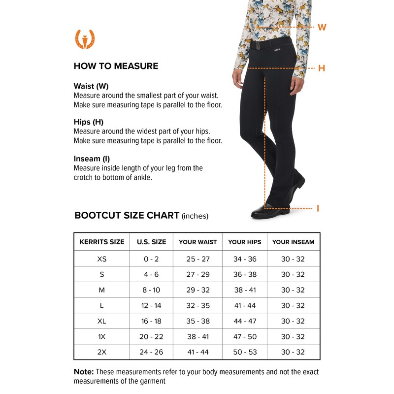 Kerrits Coolcore Full Leg Bootcut - Tall Black Size: S