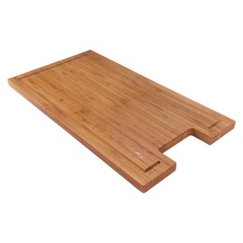 BambooMN Bamboo Griddle Cover/Cutting Board for Viking Cooktops, New Vertical Cut, Small (10.25"x19.8"x0.75")