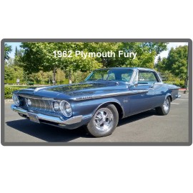 1962 Plymouth Fury  Auto Car Refrigerator / Tool Box Magnet