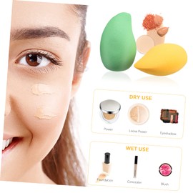 Beavorty 3sets Portable Makeup Sponges Women Set Powder Makeup Tools Foundation for Women Cosmetics Powder 4pcs*3
