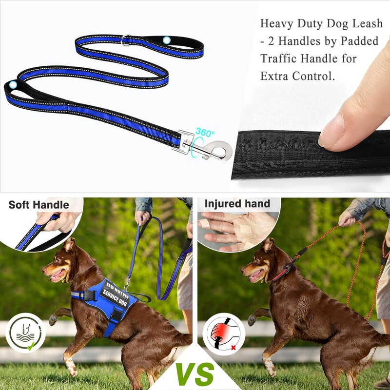 Service Dog Harness and Leash Set, Training Dog Vest with