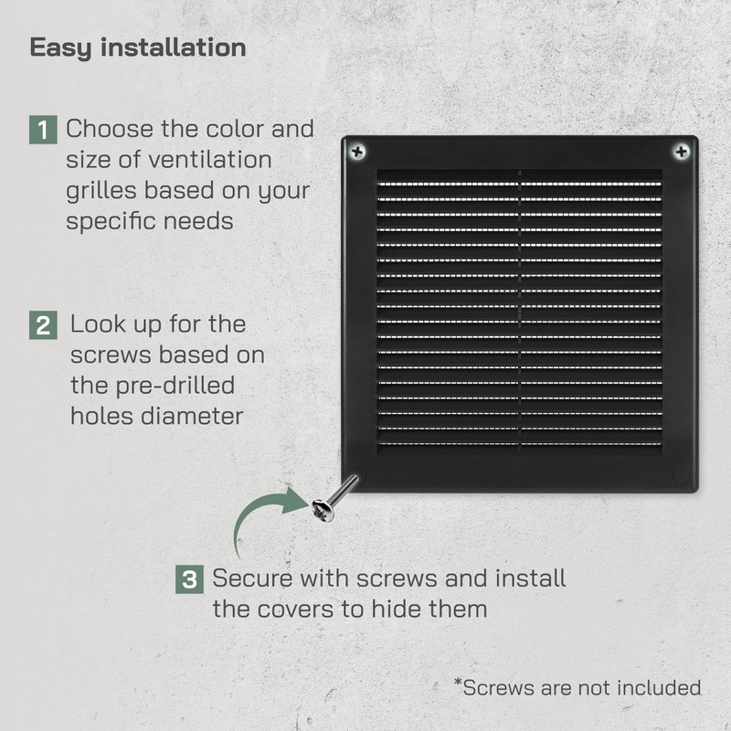 Vent Systems 6" x 6" Inch (Opening Dimensions) - Pack