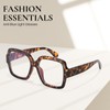 SODQW Oversized Designer Blue Light Glasses for Women Fashion Square