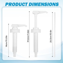 10 Pack Gallon Jug Pump Dispenser 38-400 White Pump for Gallon Jug Dispensing - 10cc Lotion Gallon Shampoo Pump Top Replacement, Fits 1 Gallon Bottle 64oz 128oz Hand Sanitizer Containers, Plus Labels