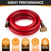 1-Pack HeSun 6 Feet Red PVC Dishwasher Hose, 3/8" Comp