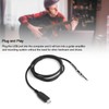 USB Guitar Cable USB Male to 6.35mm Mono Jack Connector