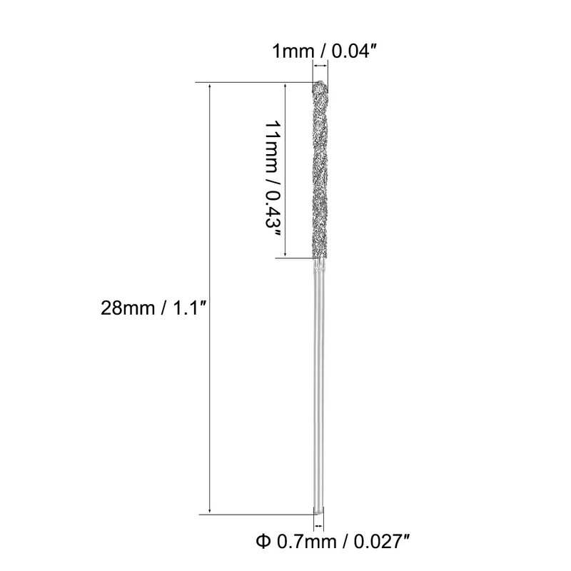 sourcing map 1mm Diamond Twist Drill Bits High Speed Steel