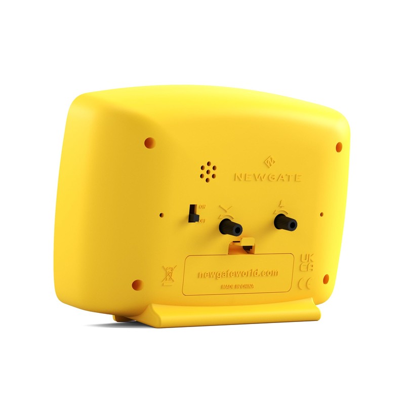 NEWGATE ® Brooklyn Alarm Clock | Rectangular Design | Lemon