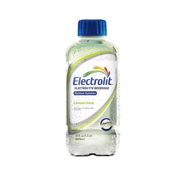 Electrolit Electrolyte Hydration & Recovery Drink, 21oz, Lemon, 12 Pack