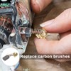 HARFINGTON 60pcs Carbon Brush 10 Different Sizes Grinder Brush Electric