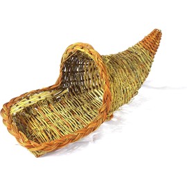 cornucopia basket for thanksgiving decor. (19'' cornucopia)