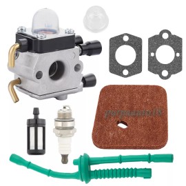 Purpa auto Carburetor For Stihl FS45 FS55 FS55R FS55RC KM55 HL45 KM55R FS38 w/Fuel Line Kit