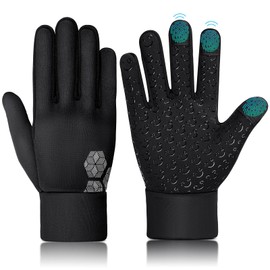 Children's Winter Thermal Running Gloves - Touchscreen Cycling Gloves Warm Cycling Gloves Warm Windproof Children's Gloves Non-Slip Sports Gloves for 4-12 Years Child Young Girls
