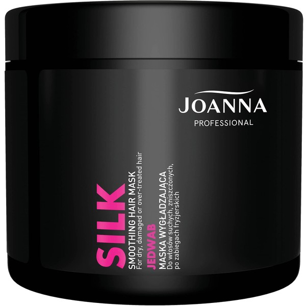 Joanna Professional Silk Series Hair Mask - Smoothing Hair Products with Silk Proteins - Hydrolysed Liquid Silk Protein for Hair Growth - Professional Hair Products for Silky Hair - 50