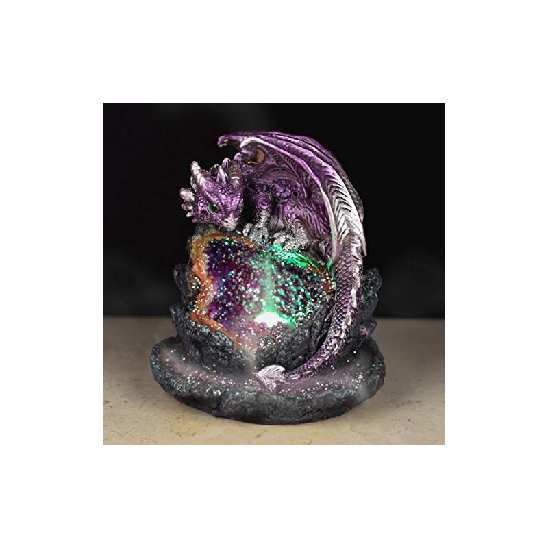 Puckator Crystal Cave Baby Dragon LED Backflow Incense Burner -