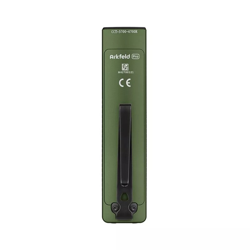 Olight Arkfeld Pro OD Green CW w/Amercian Flag, LED Light/UV/Green
