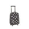 Rockland Double Handle Rolling Backpack, BLACKDOT, One Size